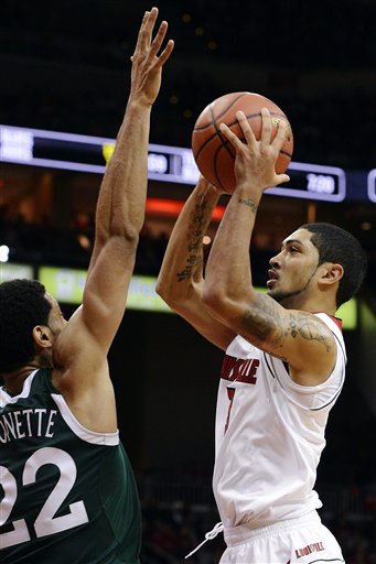 Peyton Siva orchestrated Louisville's offense with 10 points and 10 assists 