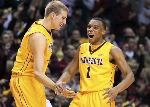 The Big Ten is a cluttered jumble of Tournament hopefuls and championship contenders.What Minnesota showed monday is that its nonconference work was no anomaly (photo credit: AP Photo).