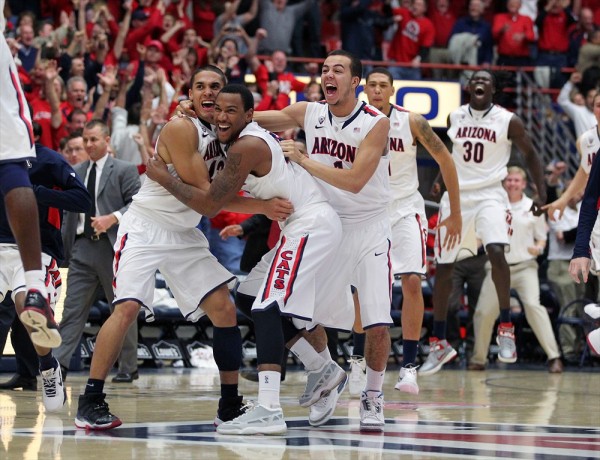 Arizona Kicks Off The Celebration After A Stunning Come-From-Behind Win Saturday Night 