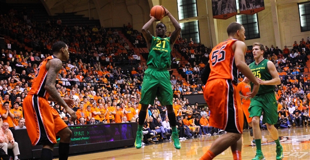 Damyean Dotson And The Ducks Earn Team Of The Week Honors With A Road Win Over In-State Rival Oregon State 