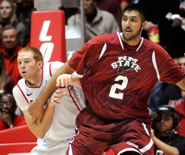 The Unconventional Game of New Mexico State's Gentle Giant, Sim Bhullar, Gives New Mexico State an Outside Shot at an Upset (Jim Thompson/Albuquerque Journal)