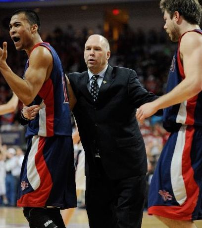 After its xx-xx loss Monday night, all Randy Bennett (middle) and Saint Mary's can do now is wait. (Getty)