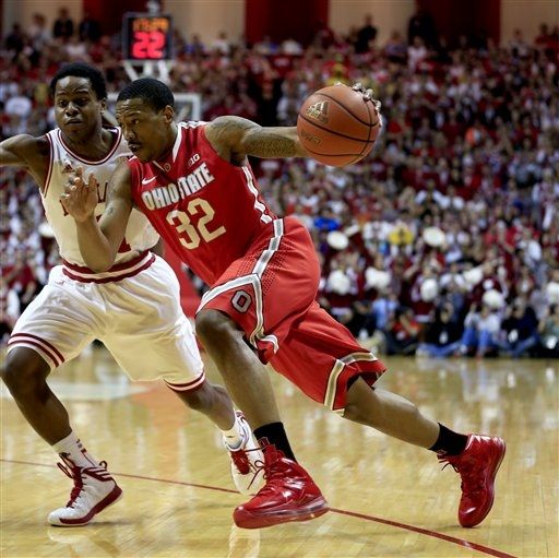 Stingy defense from the Buckeyes hindered Indiana's vaunted offense (AP).