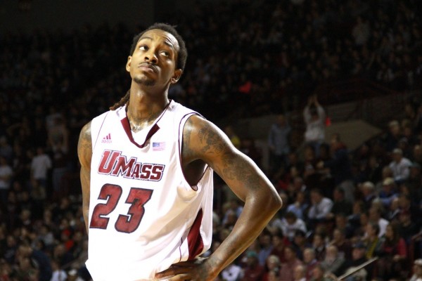 While Chaz Williams starred, it was a lack of a stellar supporting cast that doomed UMass. Senior Freddie Riley (40% FG, 52.9% FT) is one such example. (Taylor C. Snow/The Daily Collegian)