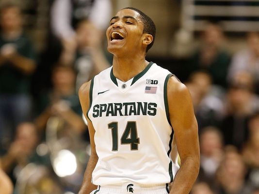 A healthy Harris and a fantastic cast of complements makes Michigan State a true title contender in 2013-14 (Getty).