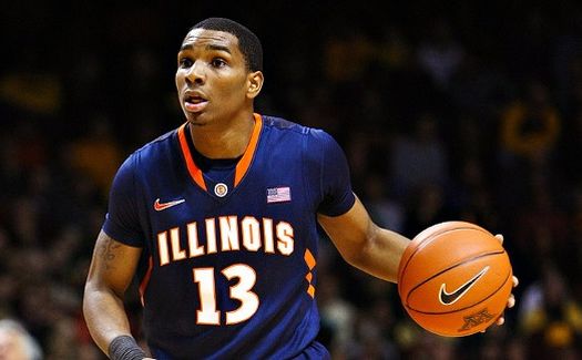 Tracy Abrams will need to be more effective in his point guard duties this season for the Illini to get back to the tournament (Eric Gay/AP)