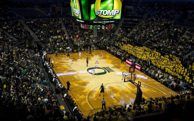 Oregon's NBA-Like Arena Has Helped The Resurgence Of The Hoops Program (credit: Brian Feulner)