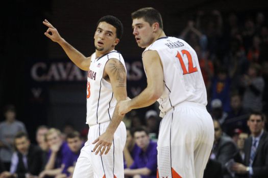 So far, London Perrantes (left) and Joe Harris have had a lot to celebrate recently. (USA TODAY Sports)