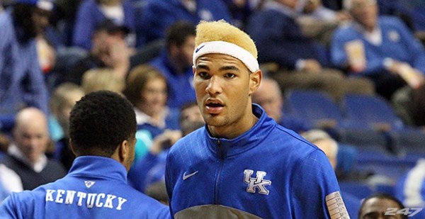 Willie Cauley-Stein is an elite defender with or without his blonde hair. (Photo courtesy of Kentucky247sports).