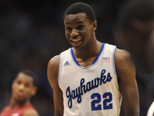 A newly-confident Andrew Wiggins has Kansas plowing through conference play. Again. (Denny Medley/USA TODAY)