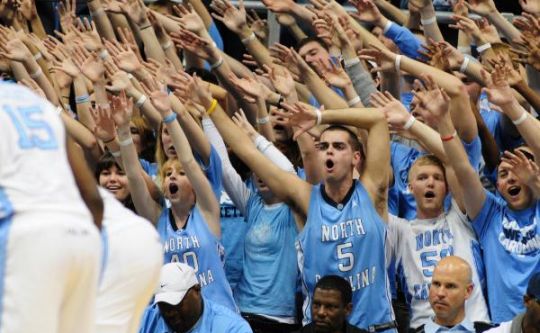 The North Carolina faithful haven't had too much to cheer for lately. (Getty)