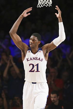 Can the Jayhawks get past New Mexico in the second round if they'll need to do so without Joel Embiid? (USA Today)