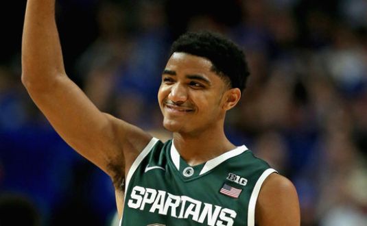 Gary Harris and Michigan State taking on Virginia at MSG would be special. (Getty)