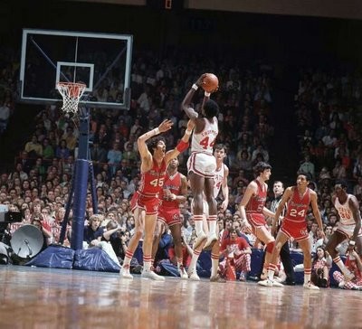 The 1974 Maryland-N.C. State ACC Championship Game Sparked Changes to NCAA Tourney. (photo courtesy of CNN Sports Illustrated and Sports Then and Now)