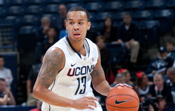 Shabazz Napier had a big night, and the Huskies are heading to the Sweet Sixteen. (Credit: UConn Athletic Communications/Stephen Slade)