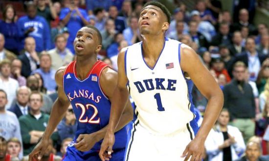 Star Freshmen Jabari Parker And Andrew Wiggins Matched Up In What Was A Memorable Champions Classic Battle. (Getty)