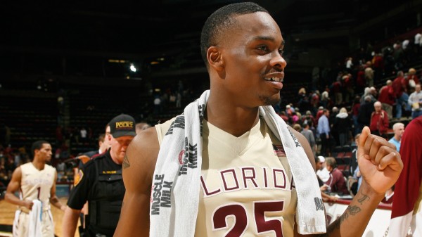 FSU's Aaron Thomas will be all smiles if his gigantic post men develop quickly (credit: foxsports.com)