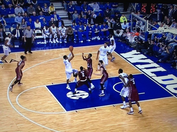 Once again, too many defenders step up to help leaving Cauley-Stein open. 