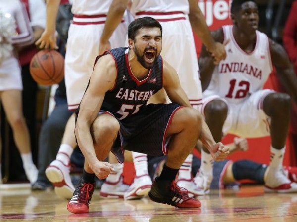 Eastern Washington pulled off a shocker in Bloomington. (Photo: Mike Fender / The Star)