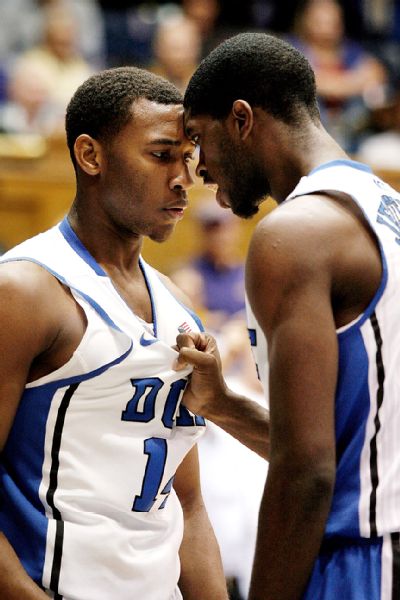 Sulaimon's (left) ouster qualified as shocking news and further depleted a now-thin Blue Devils roster (USAToday)
