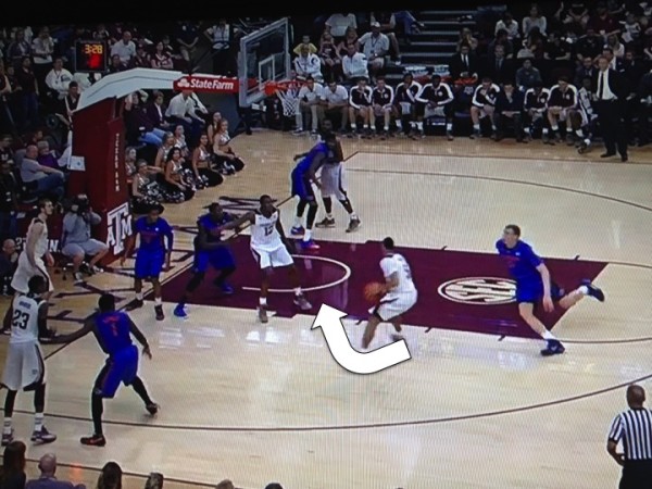 Green gets an easy look at the basket (screen grab via ESPN). 