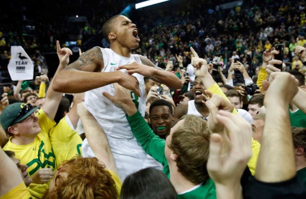 A Big Conference Win On Senior Day Had The Knight Arena Crowd Rushing The Court (Andy Nelson, AP Photo)
