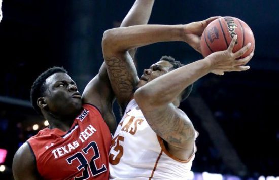 After a sluggish first half, Texas got the ball to its big man Cameron Ridley and good things started to happen. (AP/Charlie Riedel)