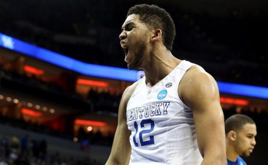 Karl-Anthony Towns was an absolute force to be reckoned with Thursday evening. Will Cincinnati's frontline fair any better? (Photo by Andy Lyons/Getty Images) 