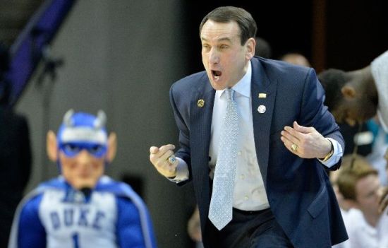 As intense as ever, Coach K has his squad on top of its game this tournament. ( (Photo by Grant Halverson/Getty Images)