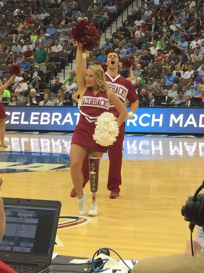 This Arkansas Cheerleader Inspired Everyone in the Crowd 