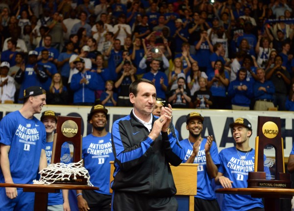 Coach K Addressed the Home Fans on Tuesday in Durham (USA Today Images)