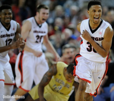 J.J. Frazier dropped 35 points over Georgia Tech in a big win for the Bulldogs (onlineathens.com). 