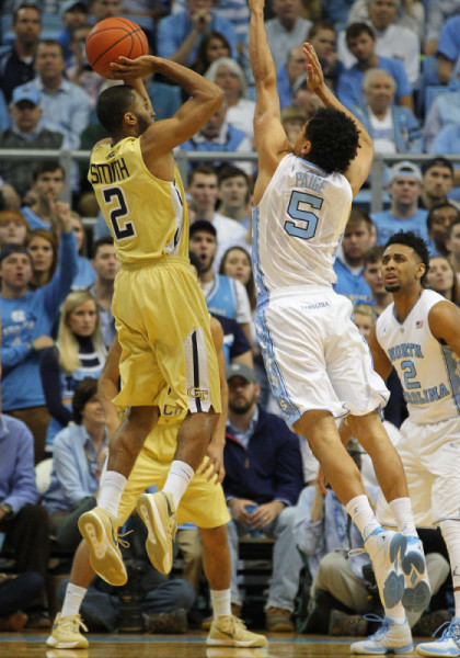  Adam Smith's three point shooting has brought balance to Georgia Tech's offense. (Photo by Chris Rodier/Icon Sportswire).