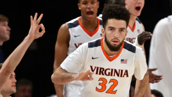 London Perrantes hit three first half three-pointers to lead Virginia to a comfortable First Round win over Hampton. (foxsports.com)