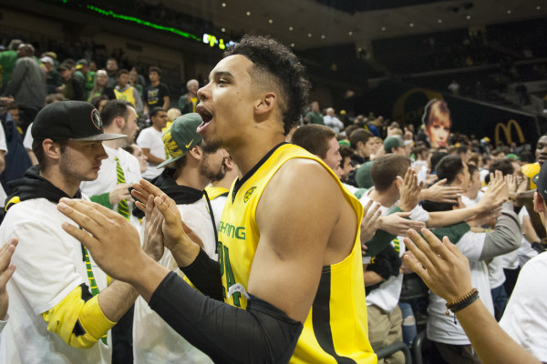 Dillon Brooks and the Ducks are heading to the NCAA Tournament as a #1 seed. (Photo: Cole Elsasser/Emerald)